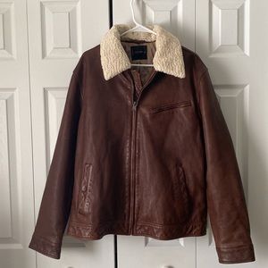 Like New Lucky Brand Genuine Leather Jacket